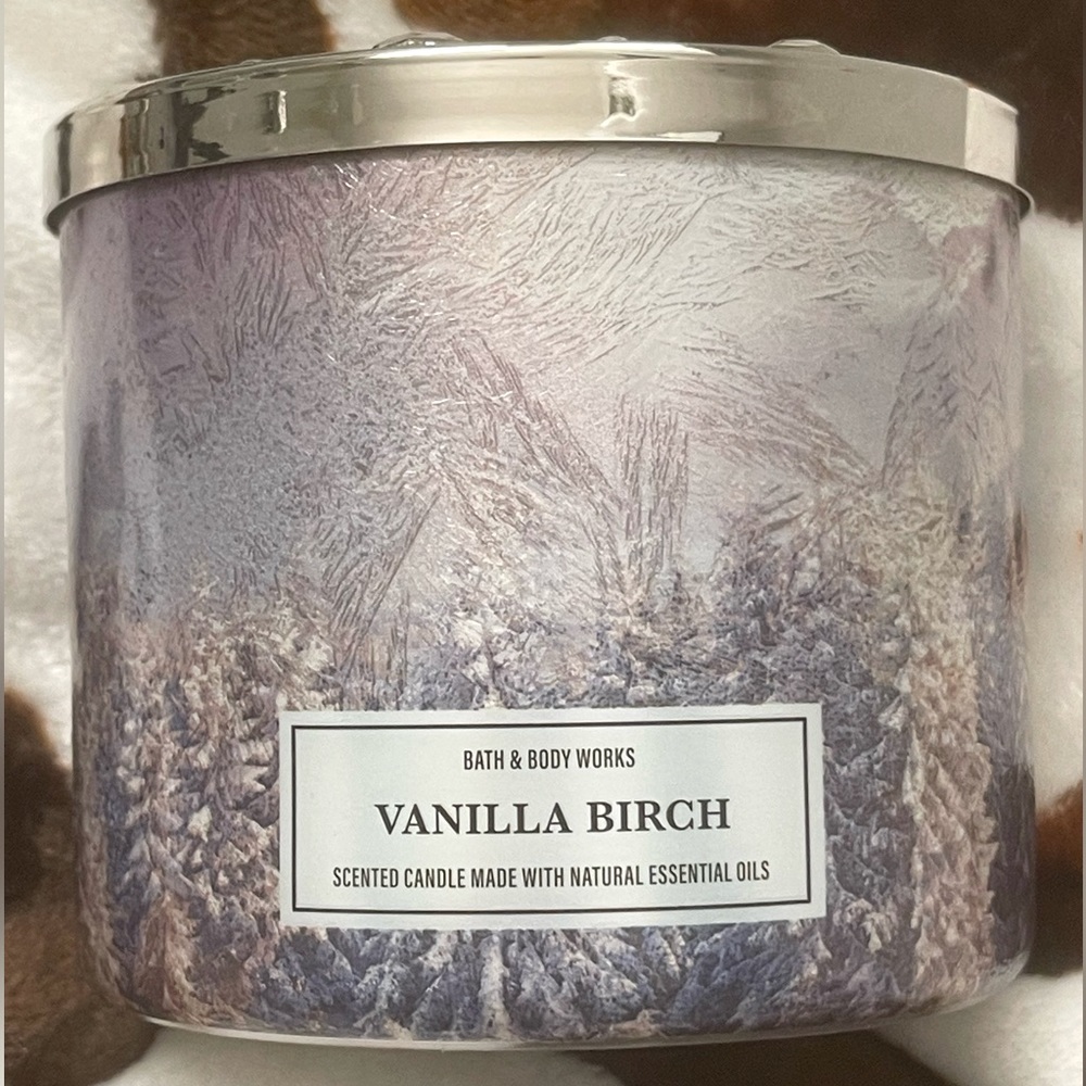 NEW Vanilla Birch 3-Wick Candle Bath & Body Works